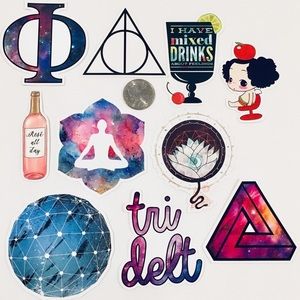 VSCO‎ Stickers Zen Wine Yoga Tri Delta Rose Gift